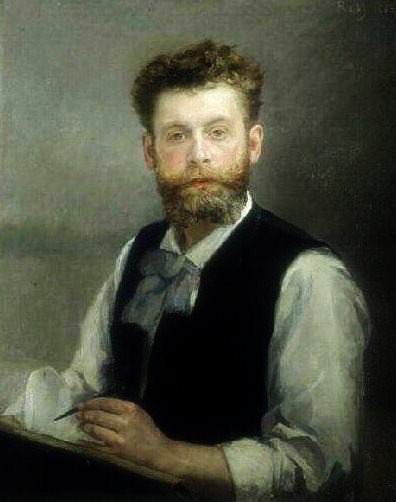 Self-Portrait ca. 1885 by Alfred Philippe Roll (1846-1919)   Location TBD